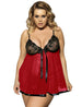 Embroidered Babydoll Nightdress