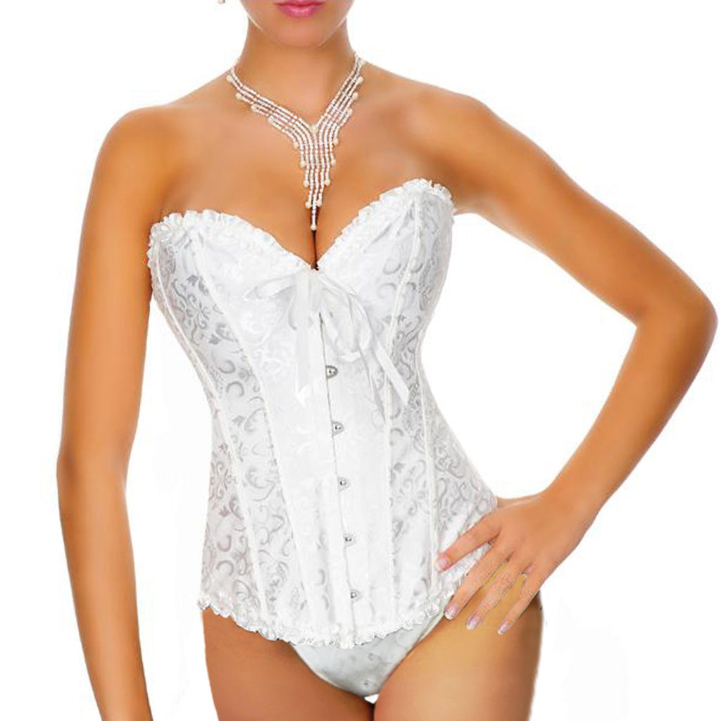 Sexy Ivory White Bridal Waist Shaping Corset