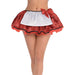 Women's Little Red Riding Hood Gingham Sparkle Tutu Skirt and Pinny