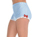 Women's Wizard of Oz Dorothy Blue Gingham Boyshorts Hot Pants