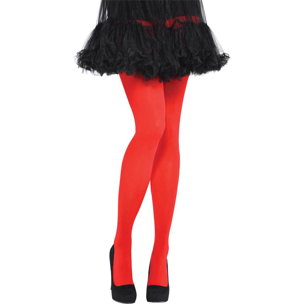 Red Opaque Tights