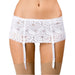 Sexy Lingerie White Deep Lace Plus Size Suspender Belt