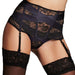 Satin & Lace Waspie Suspender Set