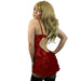 Red Sexy Lace Suspender Chemise Back