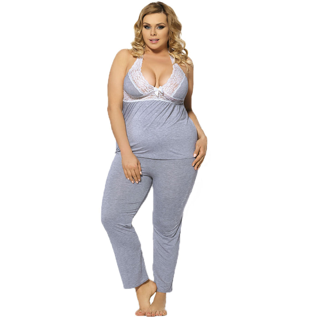 Plus Size Grey Pyjamas