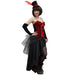 Ladies Plus Size Red Burlesque Saloon Girl Costume