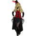 Ladies Plus Size Red Burlesque Saloon Girl Costume