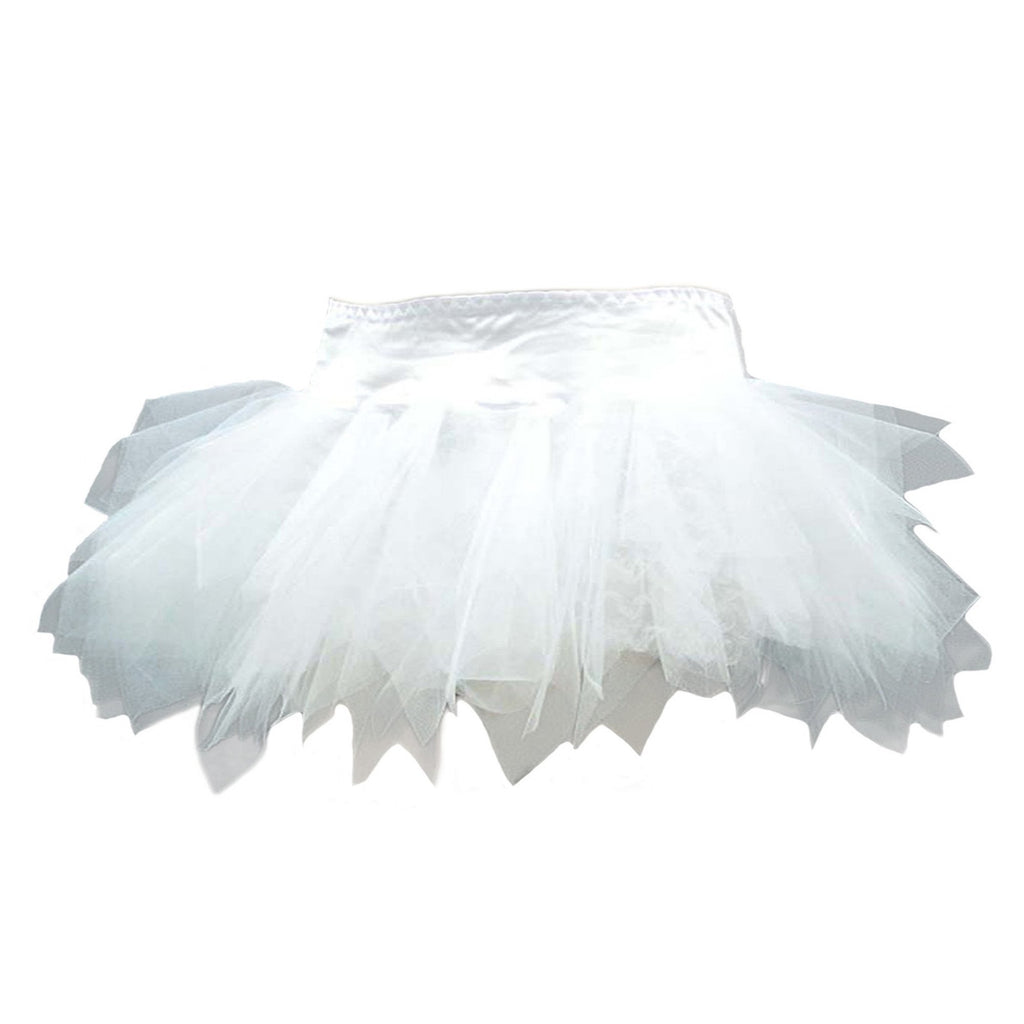 Ladies White Plus Size Burlesque Tutu Skirt
