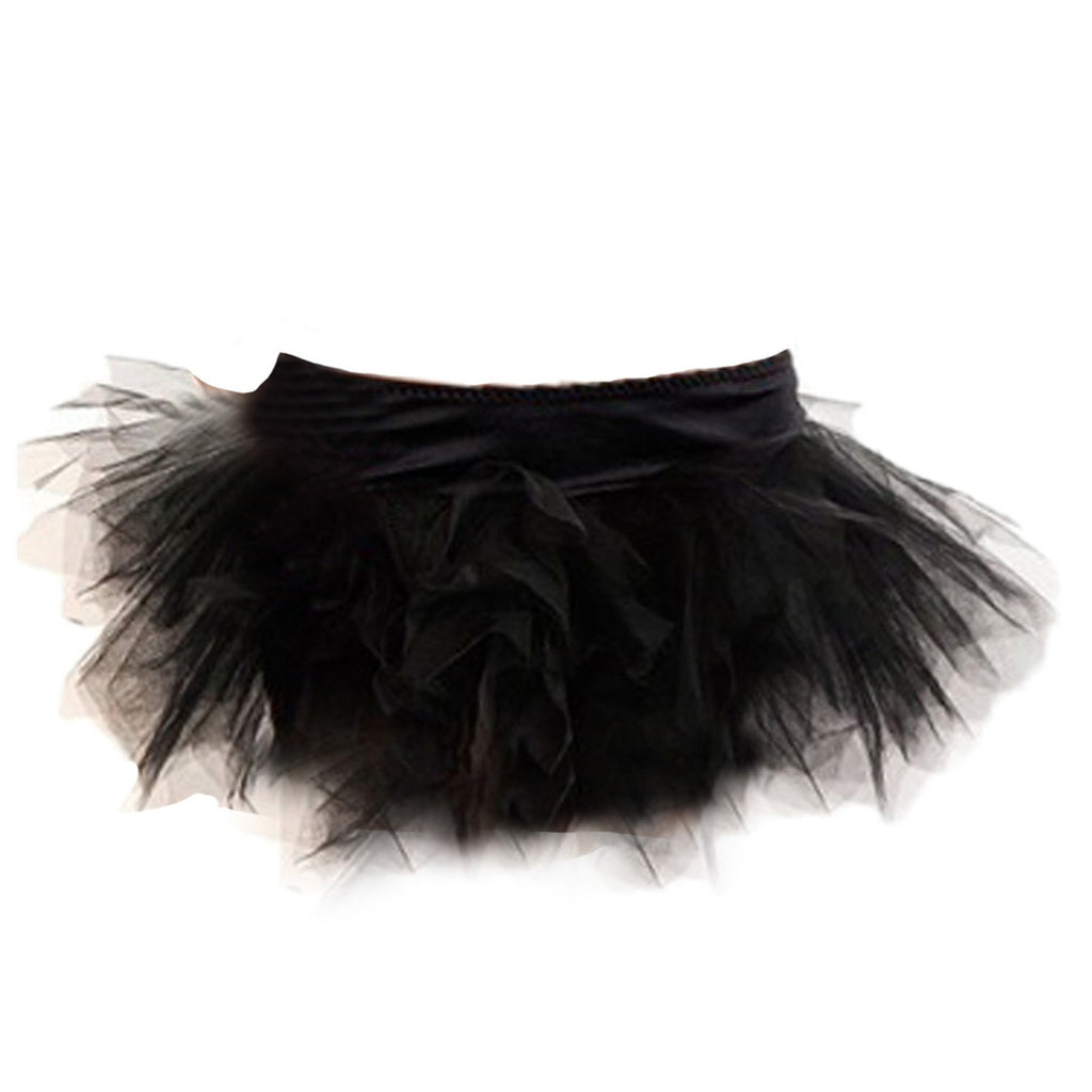 Ladies Black Plus Size Burlesque Tutu Skirt