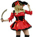 Ladies Adult Red High Seas Pirate Costume