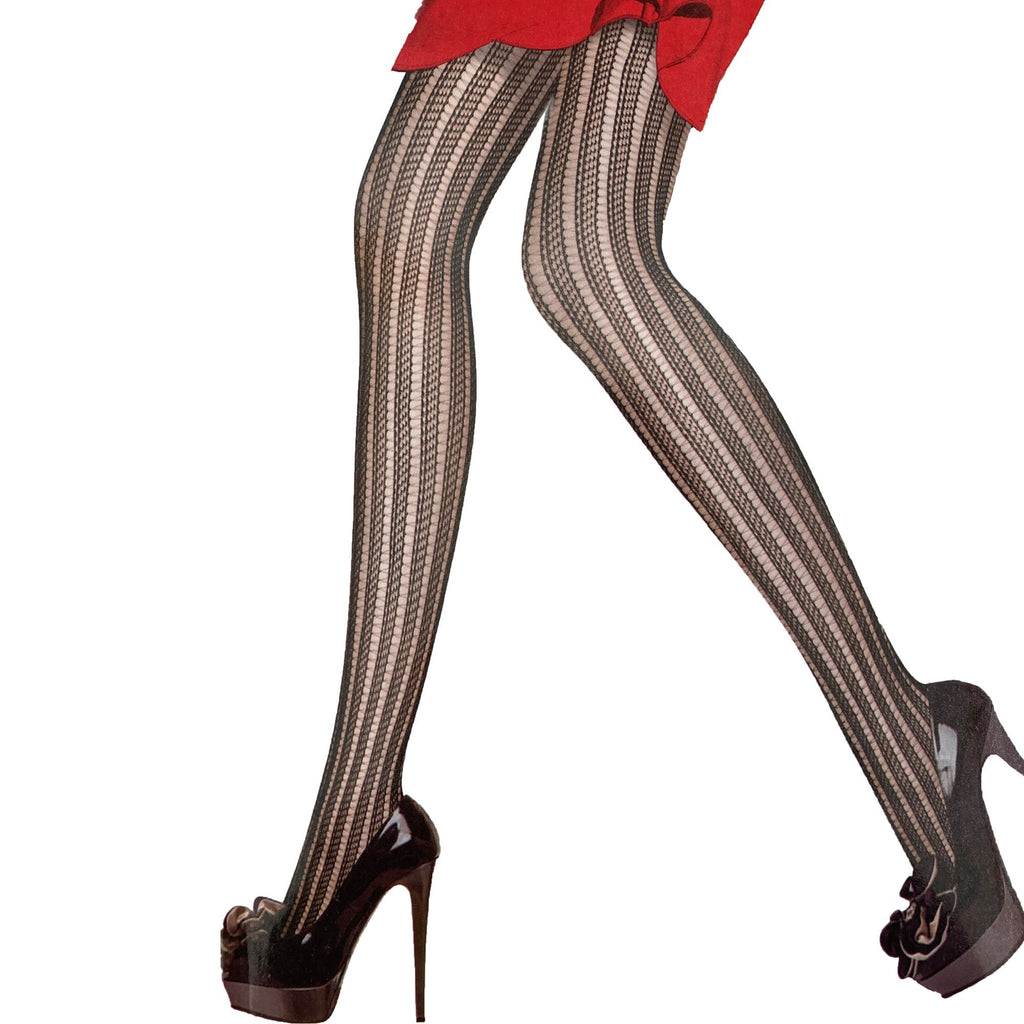 Women's Fishnet Stripe Pattern Tights